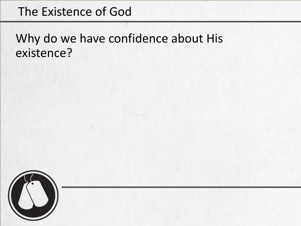 the existence of god 2