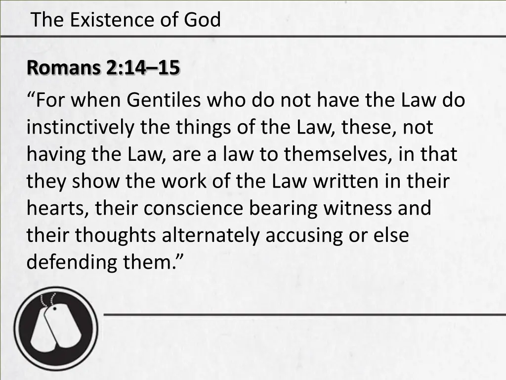 the existence of god 27