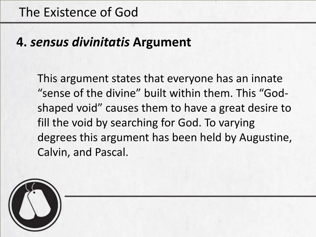 the existence of god 28