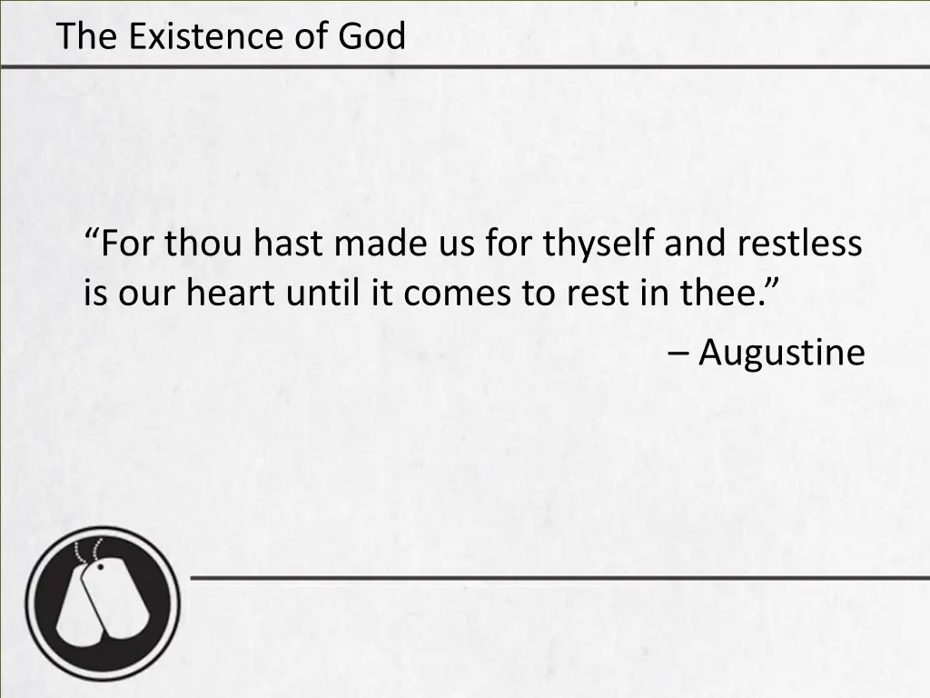 the existence of god 30