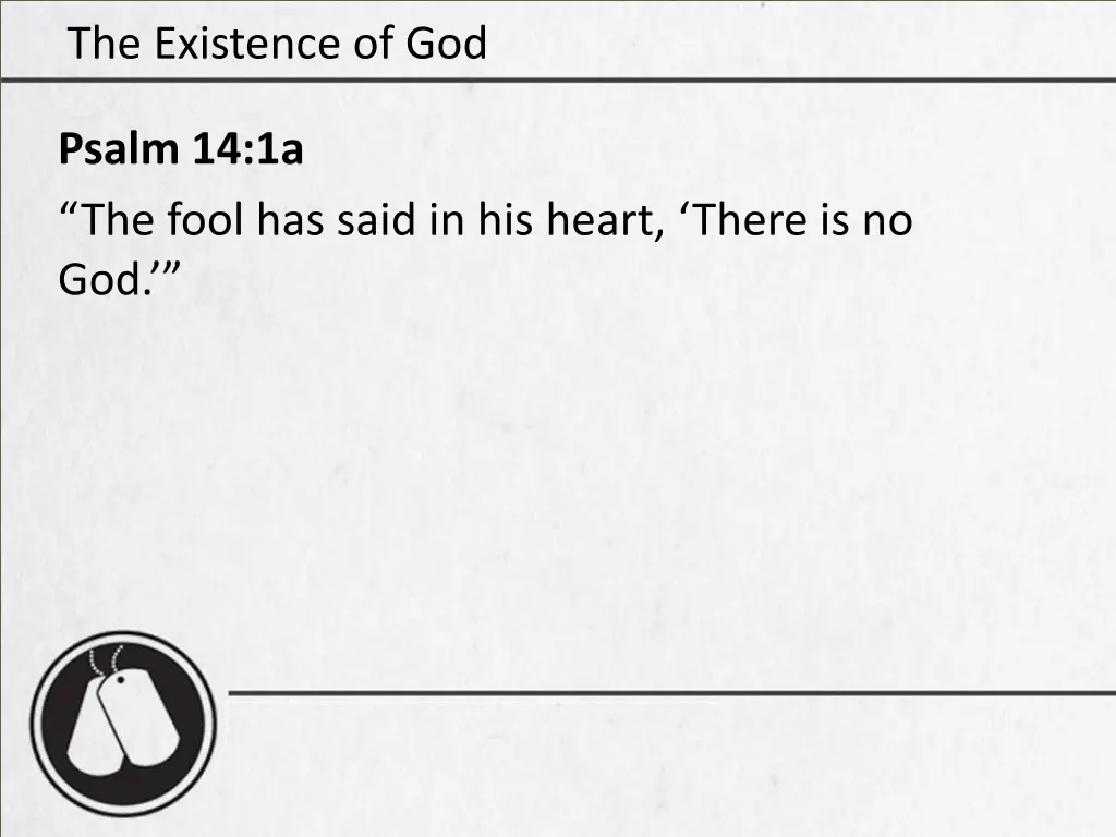 the existence of god 31
