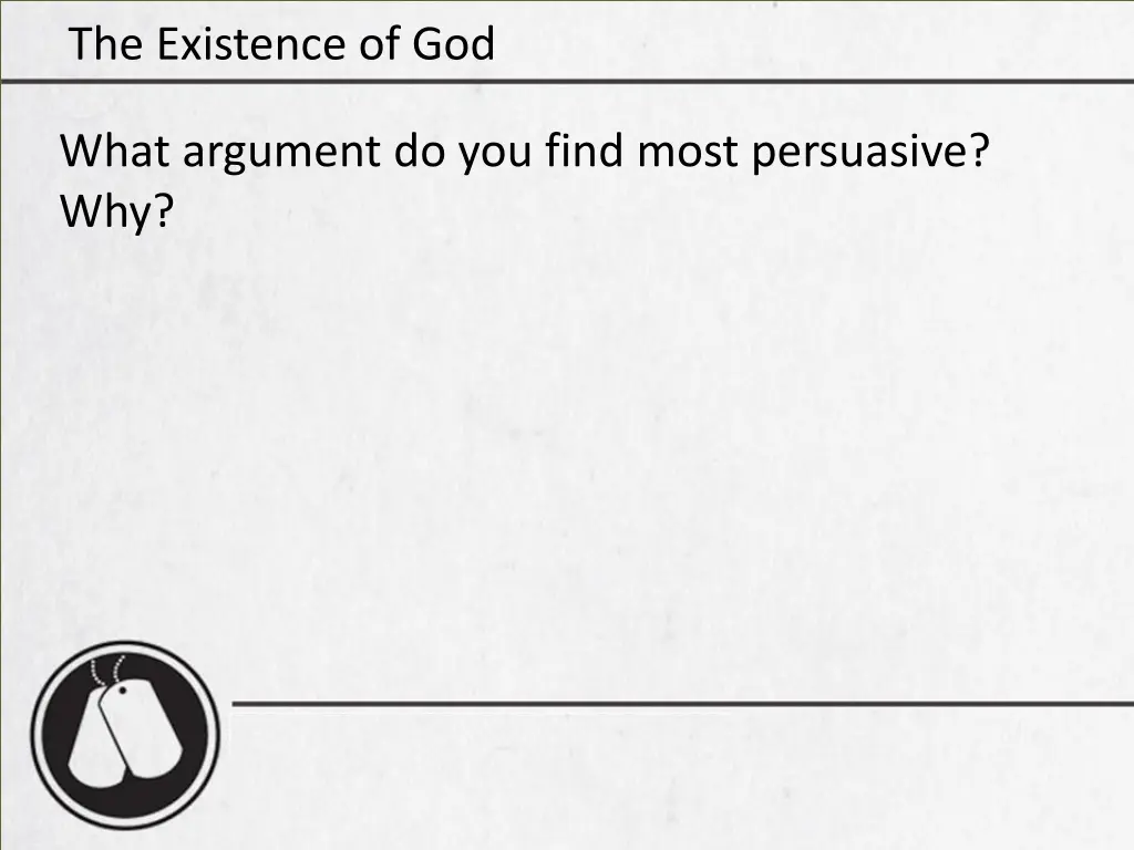 the existence of god 34