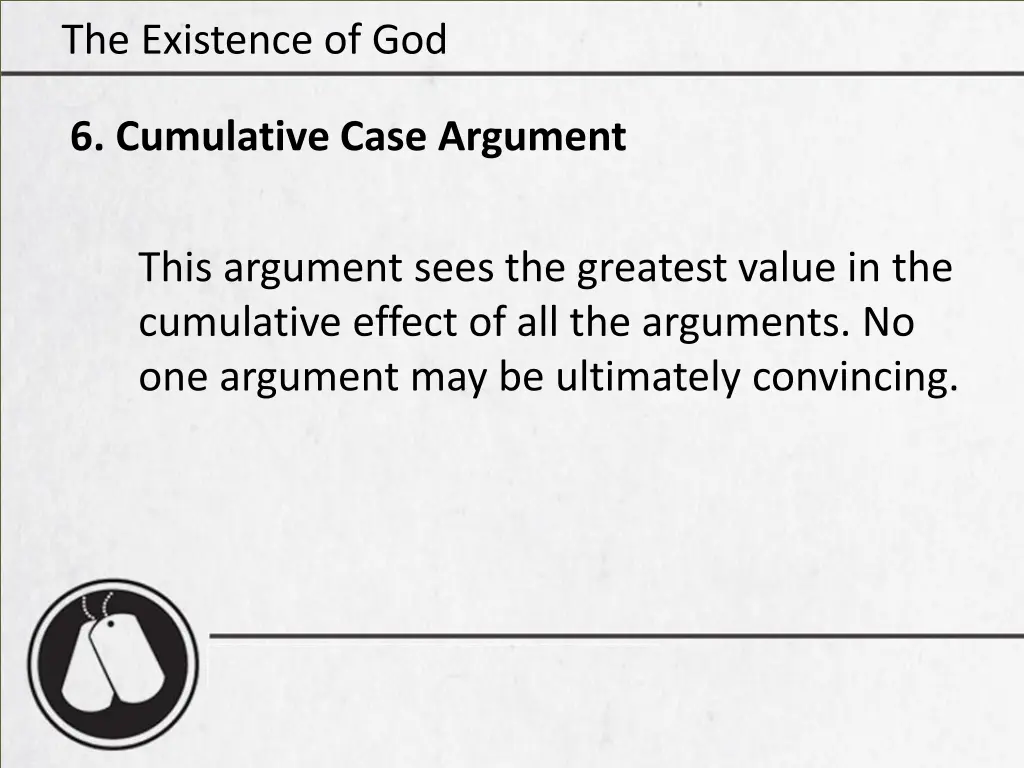 the existence of god 36