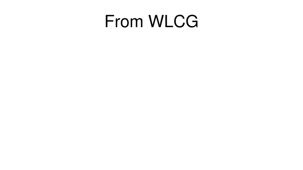 from wlcg