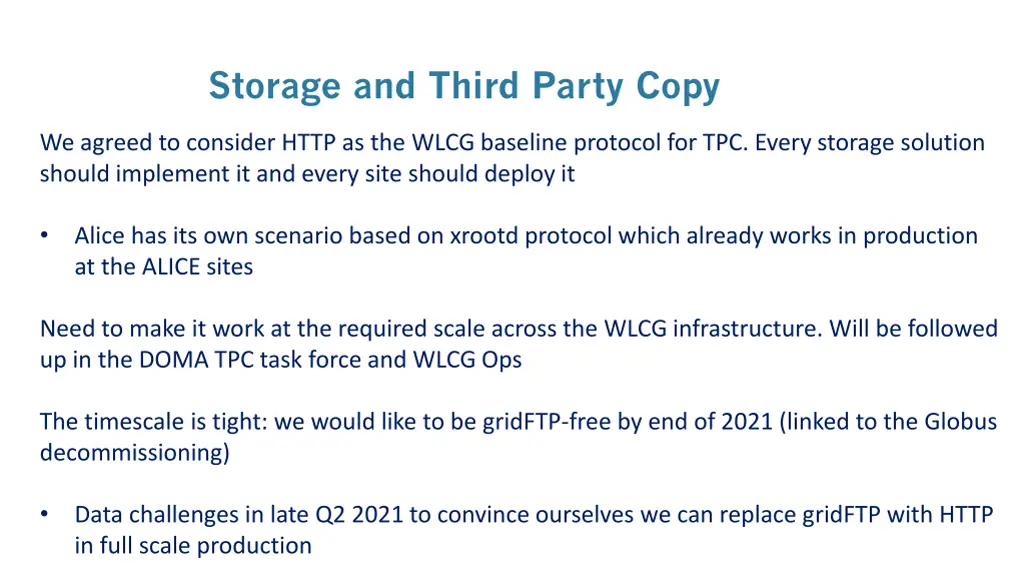 storage and third party copy