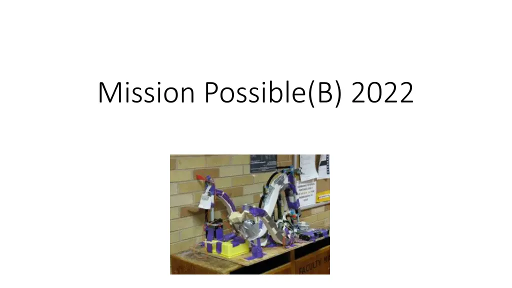 mission possible b 2022