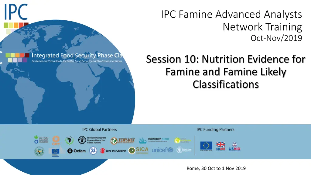 ipc famine advanced analysts network training
