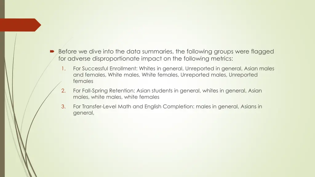 before we dive into the data summaries