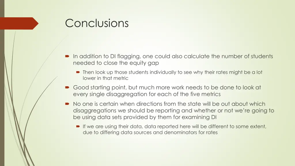 conclusions 1