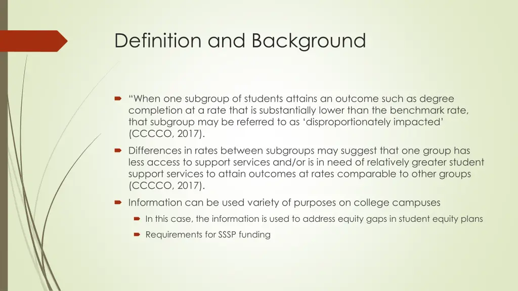 definition and background