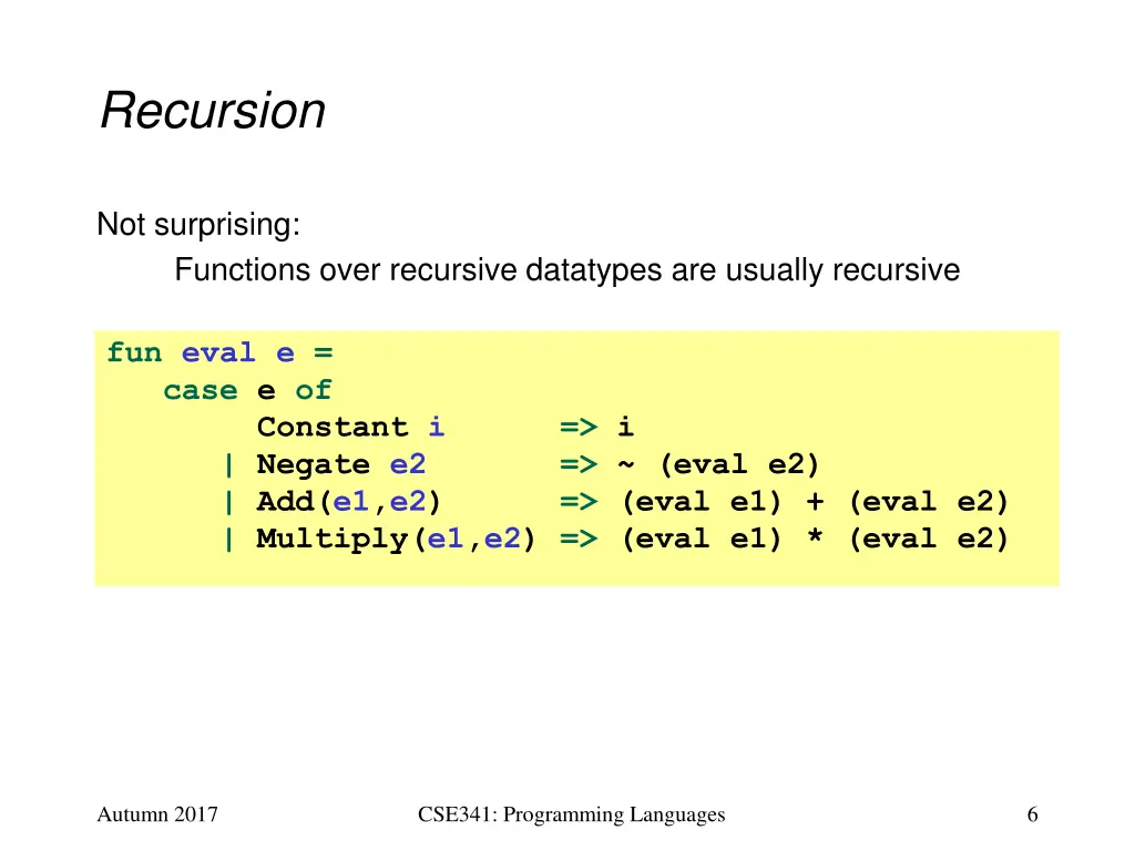recursion