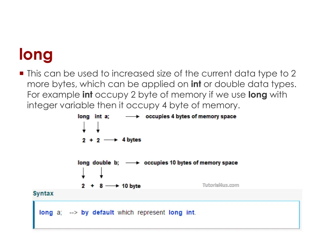 long this can be used to increased size