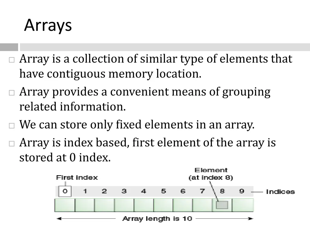 arrays