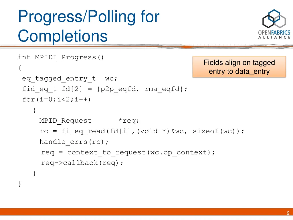 progress polling for completions