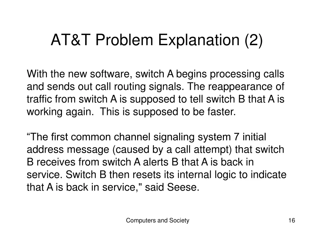 at t problem explanation 2