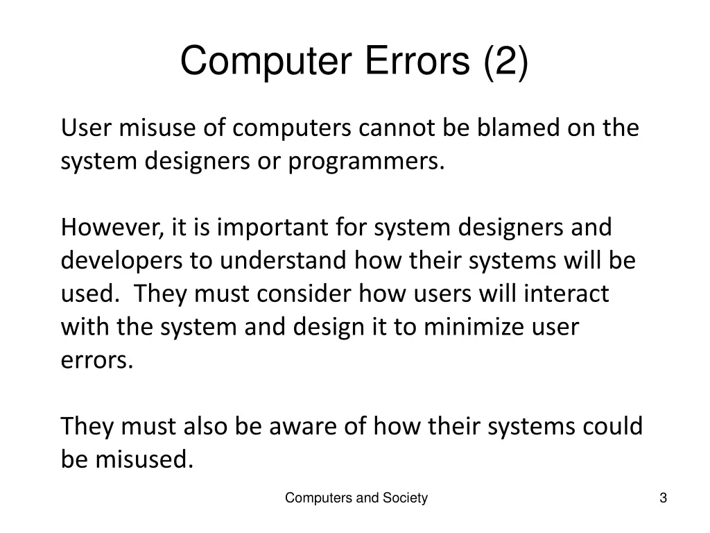 computer errors 2