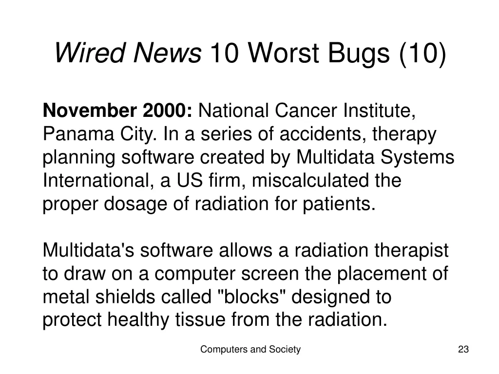 wired news 10 worst bugs 10