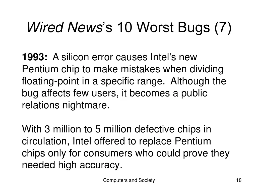 wired news s 10 worst bugs 7