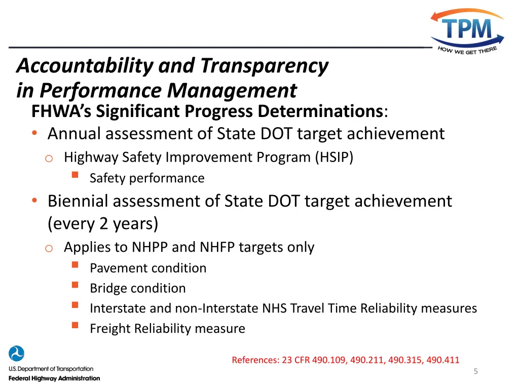 accountability and transparency in performance