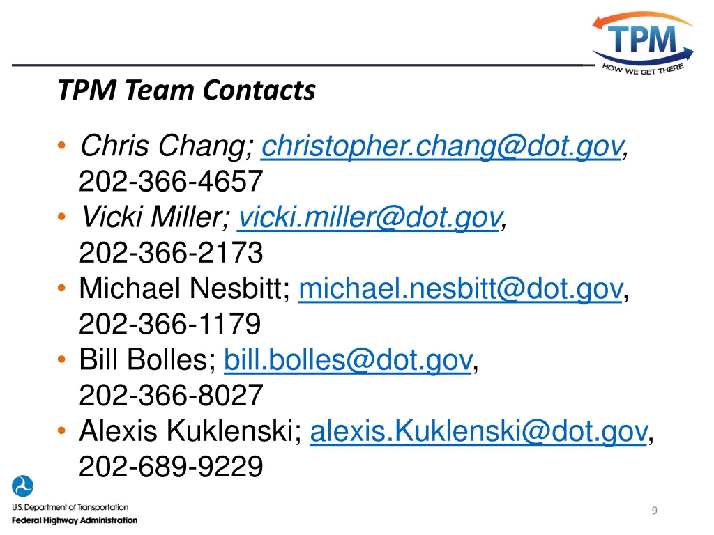tpm team contacts
