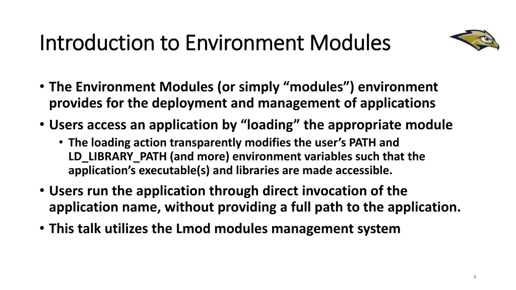 introduction to environment modules introduction