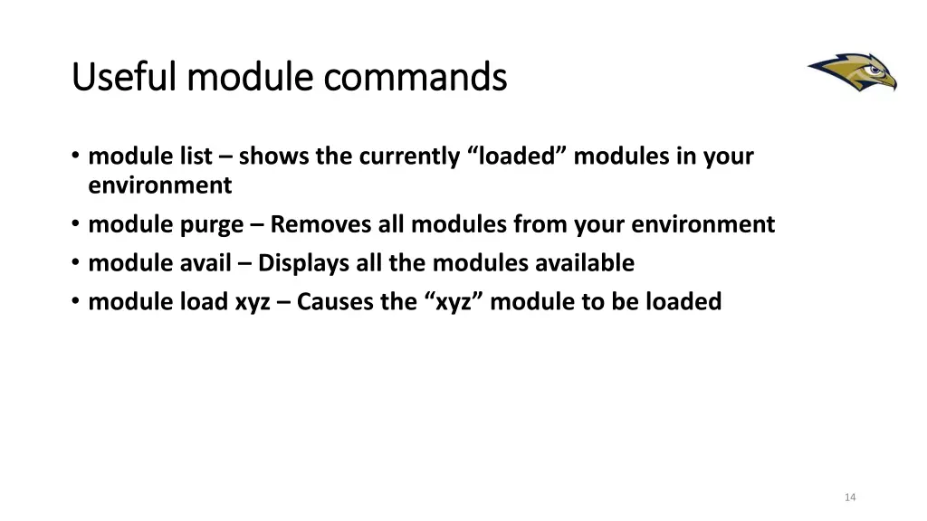 useful module commands useful module commands