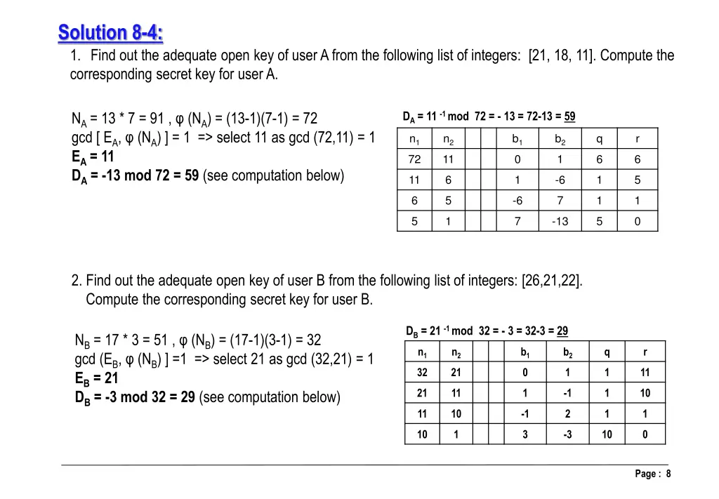 solution 8 4 1 find out the adequate open