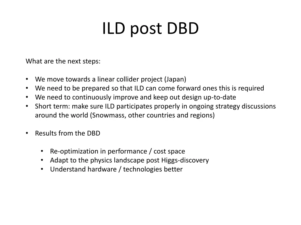 ild post dbd