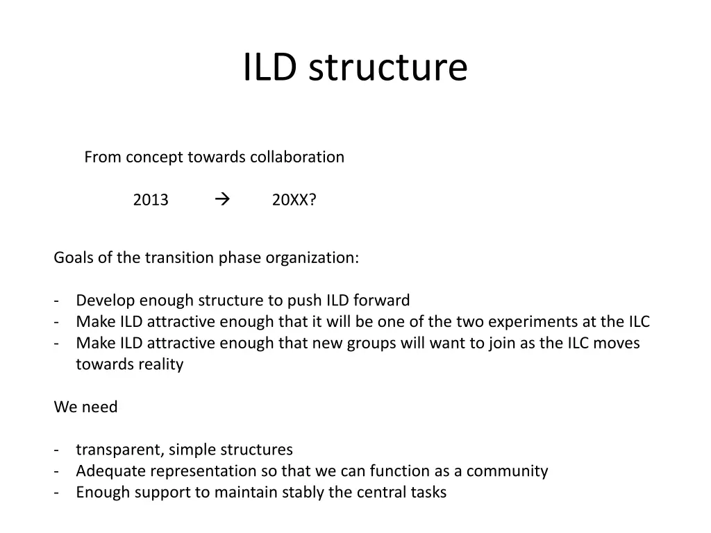 ild structure