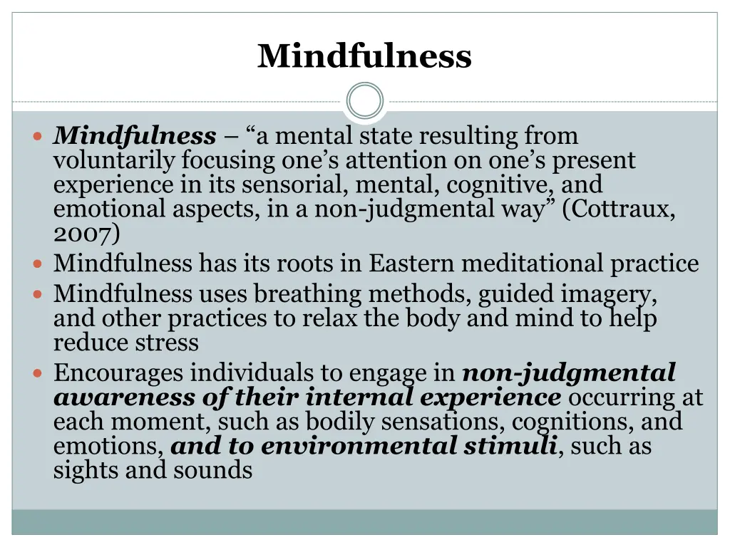 mindfulness
