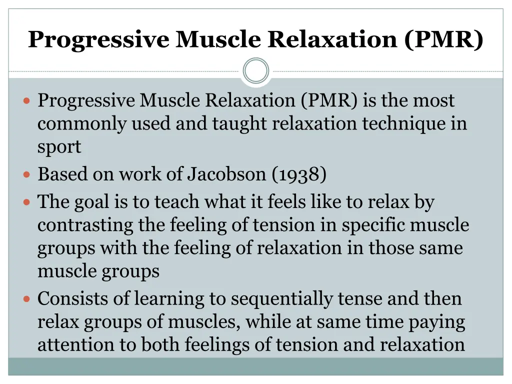 progressive muscle relaxation pmr