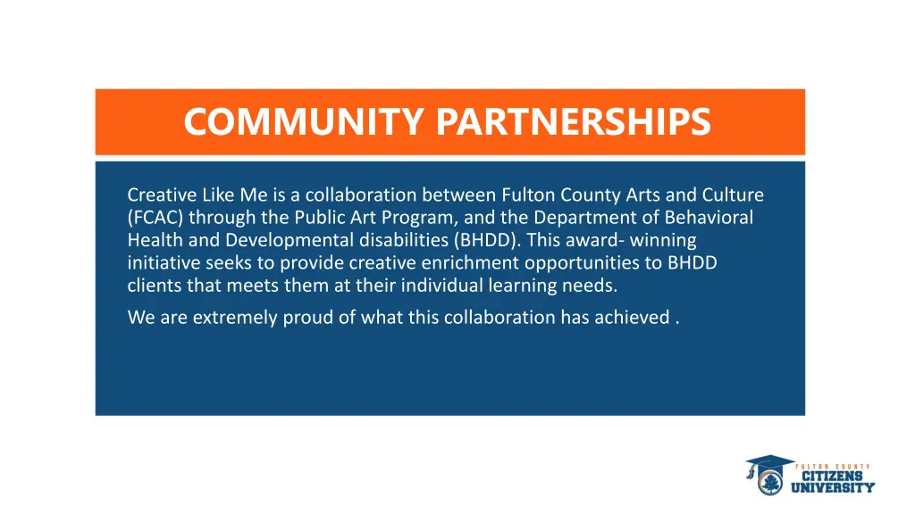 community partnerships