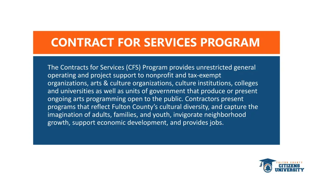 contract for services program 1
