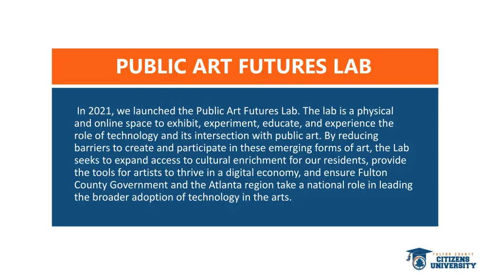 public art futures lab