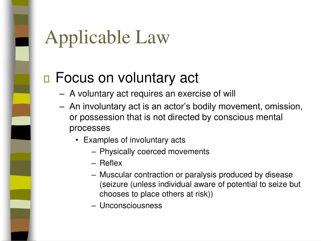 applicable law 1