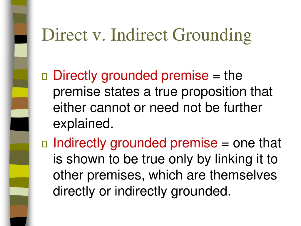 direct v indirect grounding