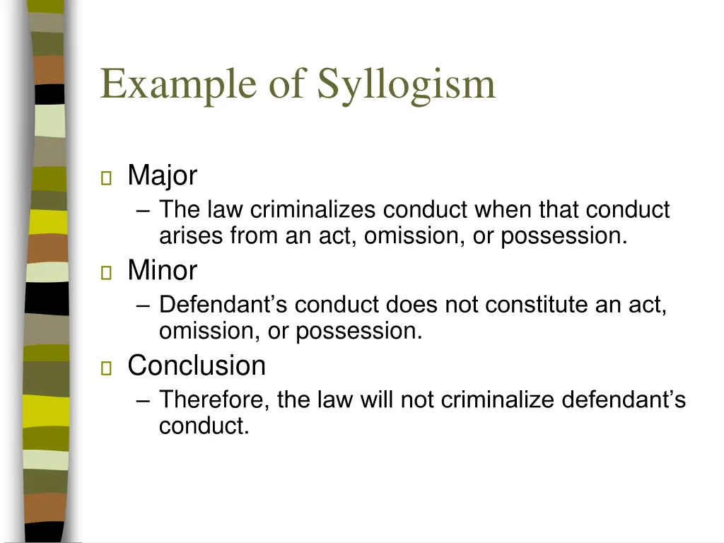 example of syllogism