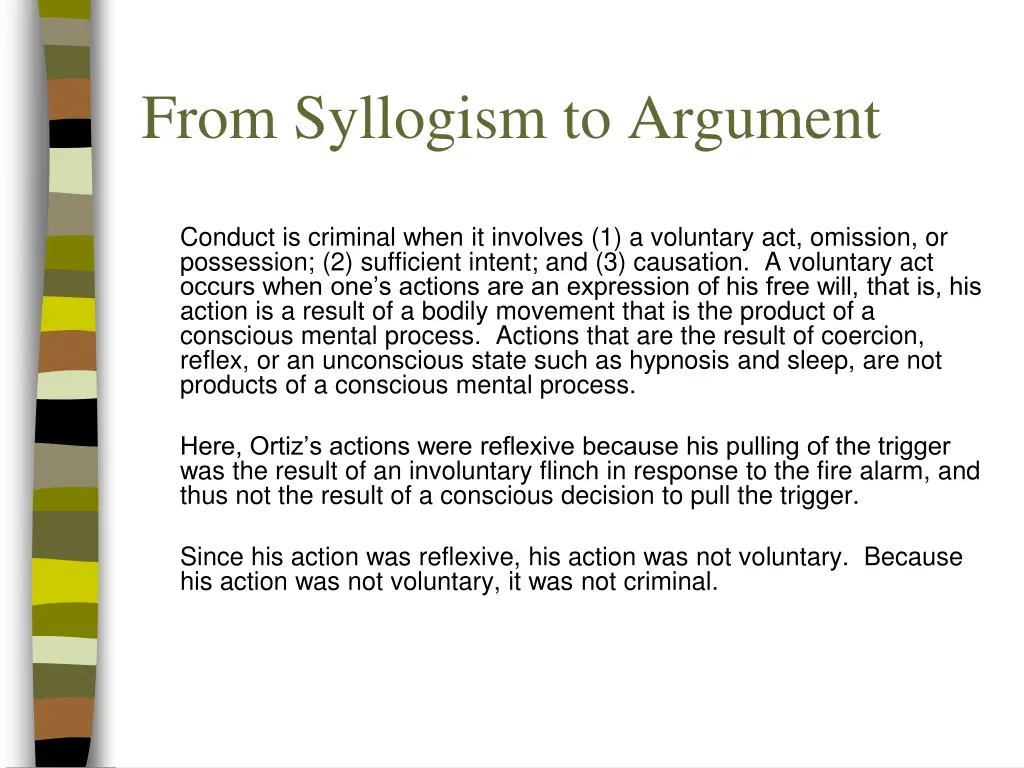 from syllogism to argument