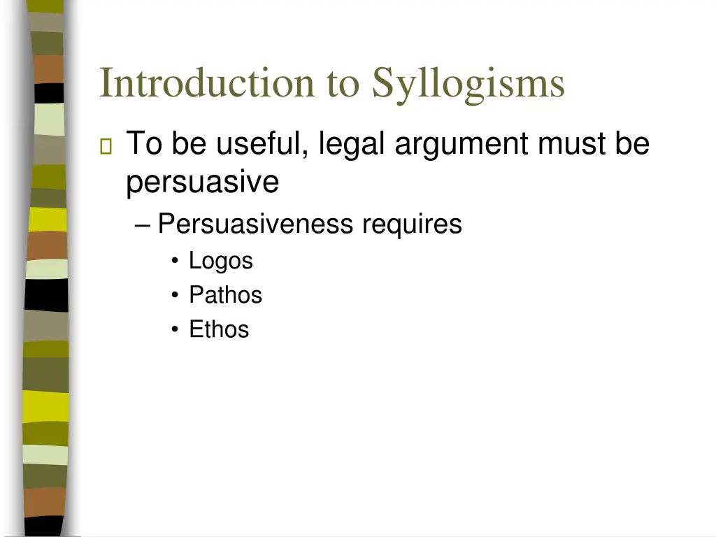 introduction to syllogisms