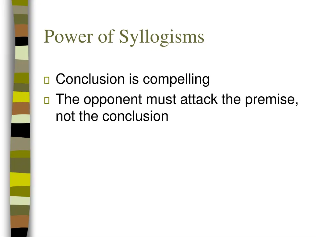 power of syllogisms
