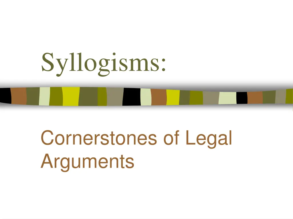 syllogisms