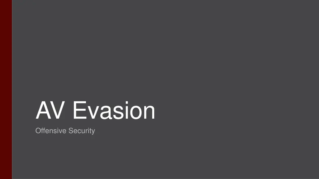 av evasion offensive security