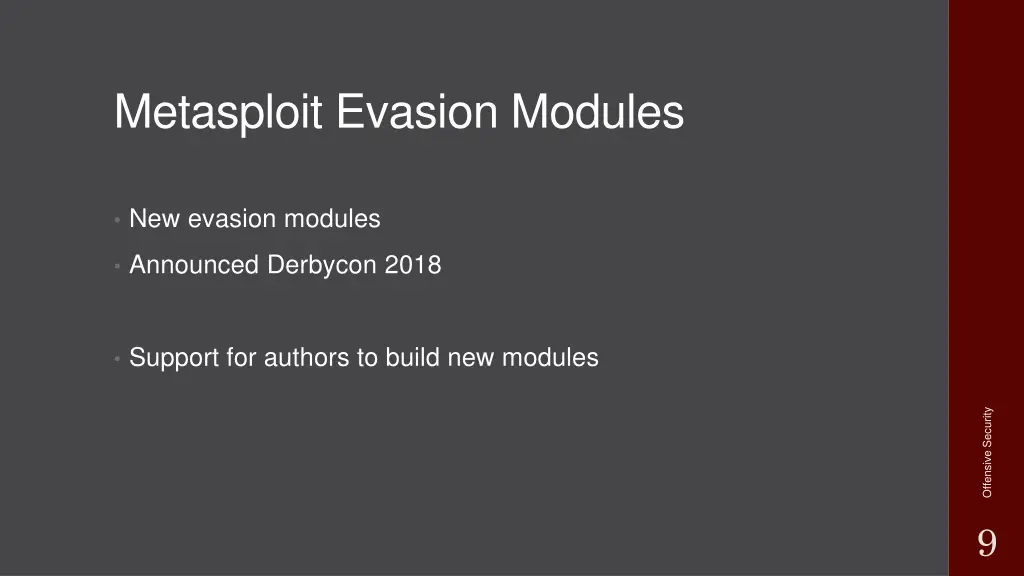 metasploit evasion modules