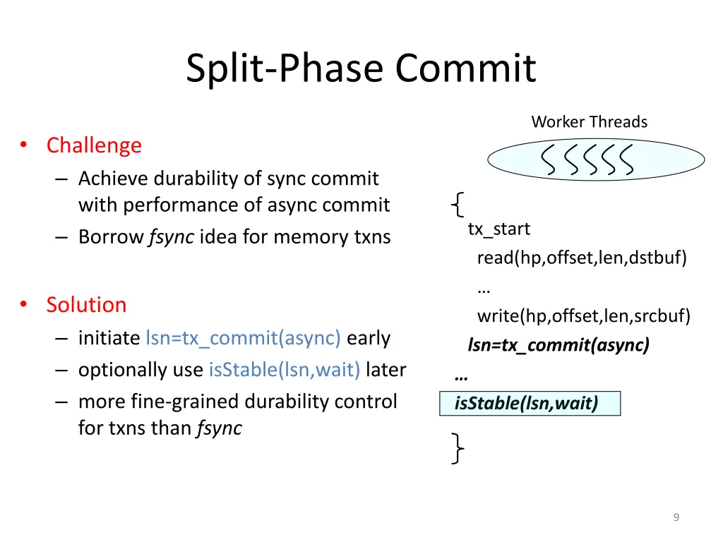 split phase commit