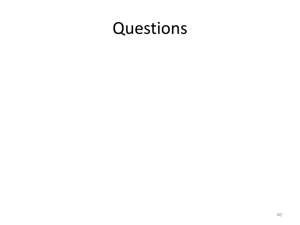 questions