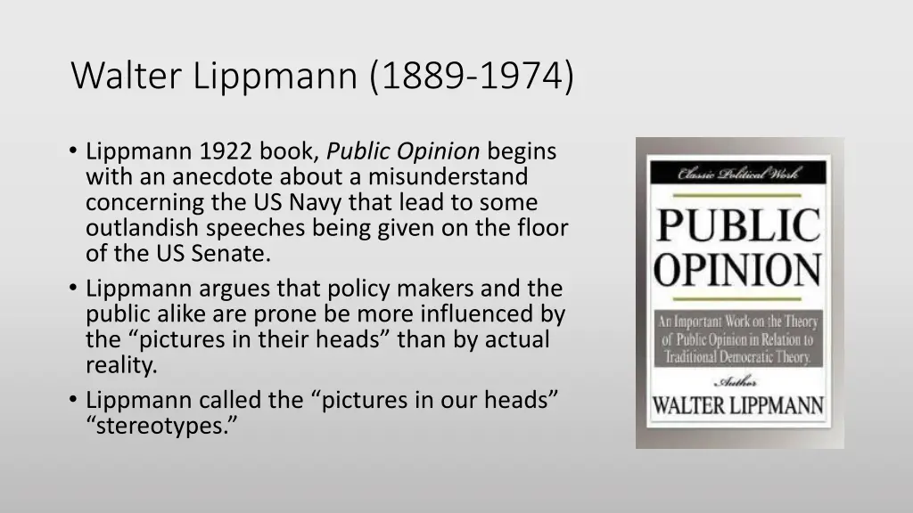 walter lippmann 1889 1974 1