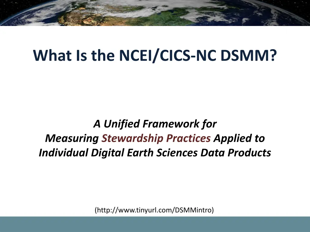 what is the ncei cics nc dsmm