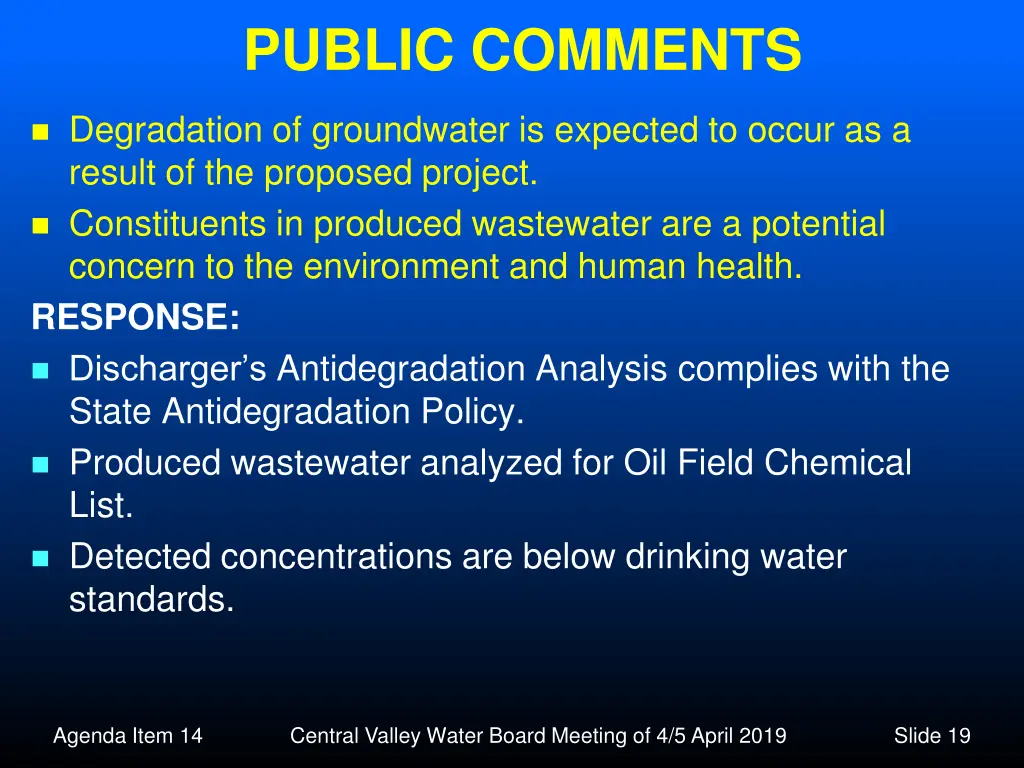 public comments 2