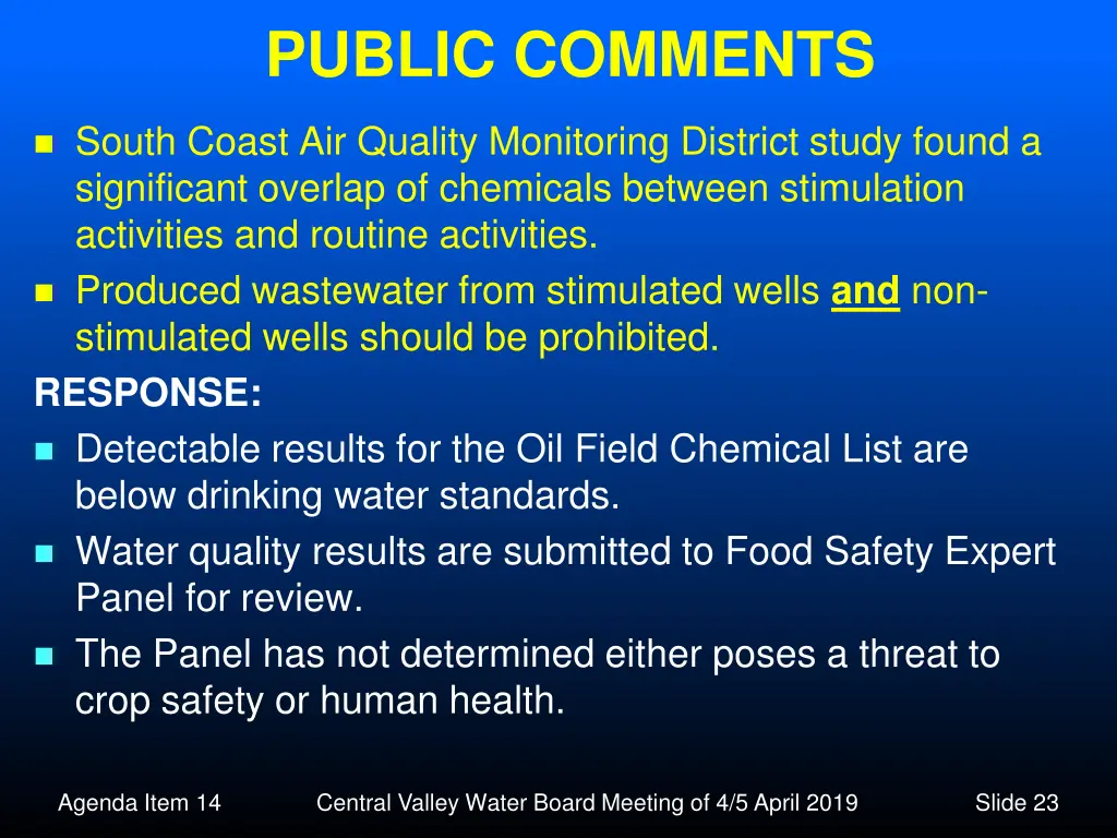 public comments 6