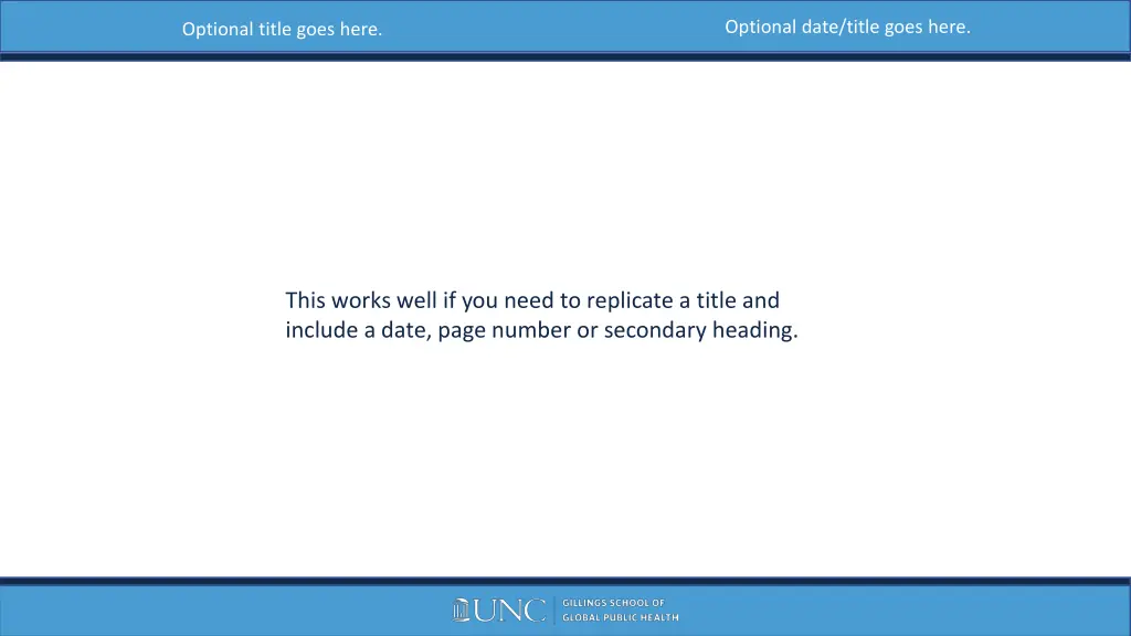 optional date title goes here